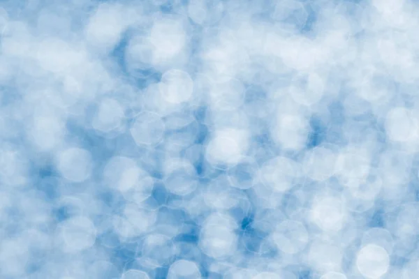 Abstract Winter Backdrop Close Blue Bokeh Background — Stock Photo, Image