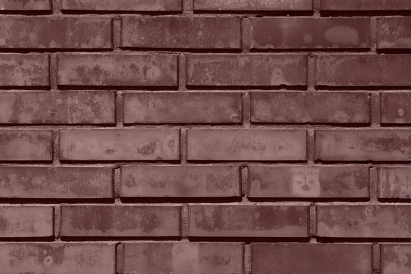 Backsteinmauer Hintergrund Tiefem Taupe Gefärbt — Stockfoto