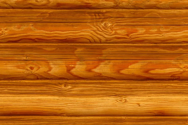 Close Bright Brown Yellow Wall Made Logs Background — Stock Photo, Image