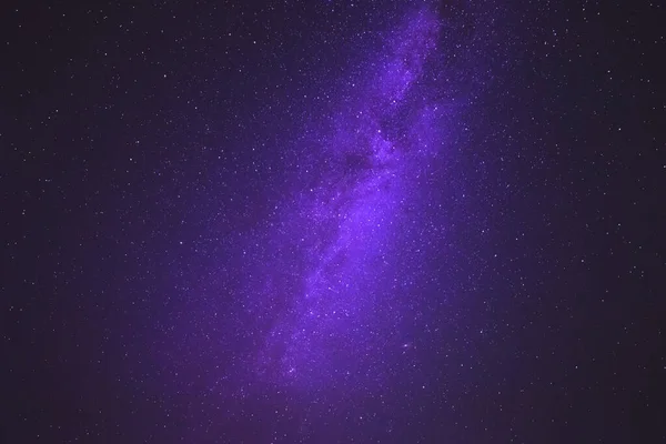 Vista Sulla Lattea Galassia Nel Cielo Stellato Notturno — Foto Stock