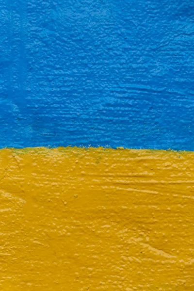 Bandeira Ucrânia Pintada Parede Mykolaiv — Fotografia de Stock