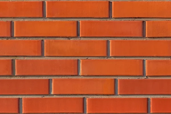 Constructie Achtergrond Detail Van Rode Bakstenen Muur — Stockfoto