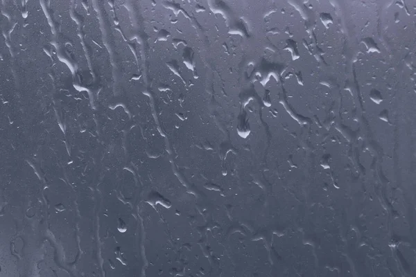 Крупним Планом Мокре Вікно Дощову Погоду Стокове Зображення