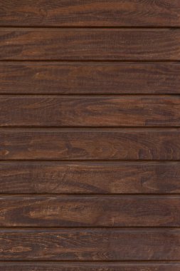 Koyu kahverengi tahta arka plandan yapılmış ahşap duvarı kapatın.