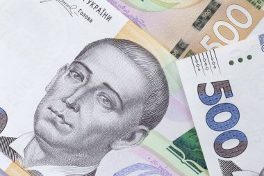 Ukrayna para birimi: 500 'e yakın hryvnia banknotu