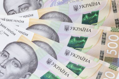 500 'e yakın Ukrayna Hryvniası banknotları