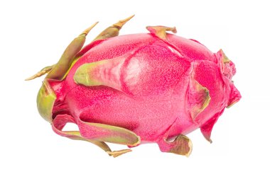 Olgun ejderha meyvesi beyaz arka planda izole