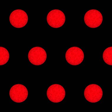 soyut dikişsiz desen: siyah arkaplana karşı kırmızı disko topları