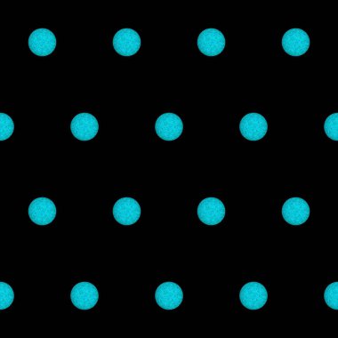 soyut dikişsiz desen: turkuaz kristal doku topları siyah arkaplana karşı