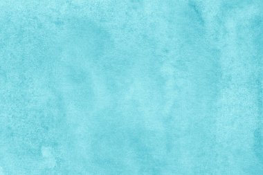 Soyut sanatsal arkaplan: Turkuaz boyayla boyanmış tuvalin kapağı