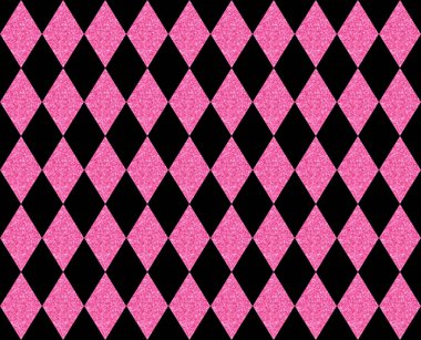 Soyut, pürüzsüz desen: Pembe pırıltılı elmaslar siyah arka planda