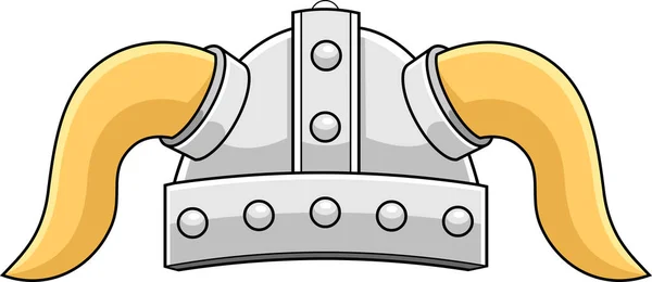 Ilustração Vetorial Viking Capacete Com Chifres — Vetor de Stock