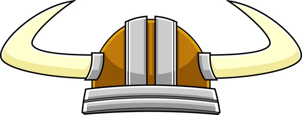 角付きベクトルイラストバイキングヘルメット — ストックベクタ
