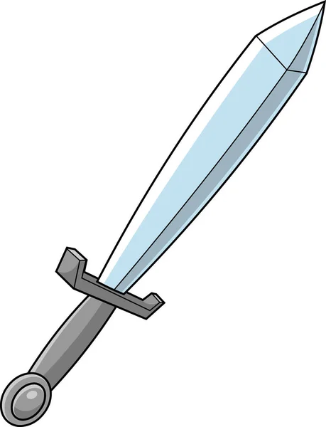 Illustration Dessin Animé Épée Guerrière Scandinave — Image vectorielle
