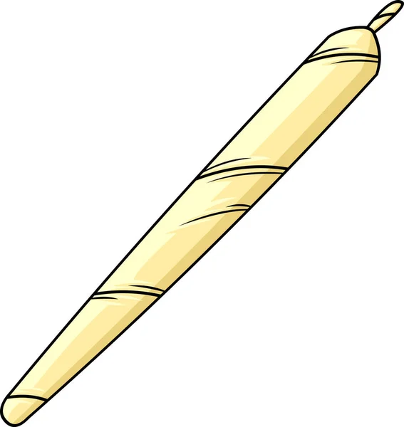Ілюстрація Спільної Сигарети Ізольована Білому — стоковий вектор