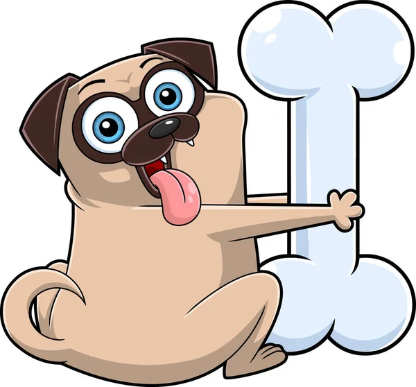 Bonito Cão Estilizado Personagem Desenho Animado Ilustração Vetorial —  Vetores de Stock