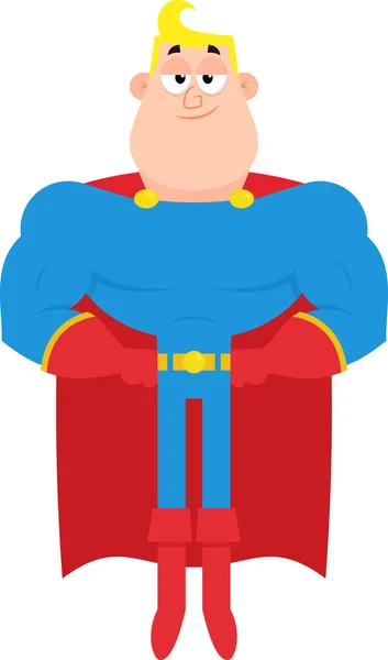 Super Herói Estilizado Personagem Desenho Animado Ilustração Vetorial — Vetor de Stock