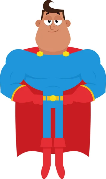 Super Herói Estilizado Personagem Desenho Animado Ilustração Vetorial — Vetor de Stock