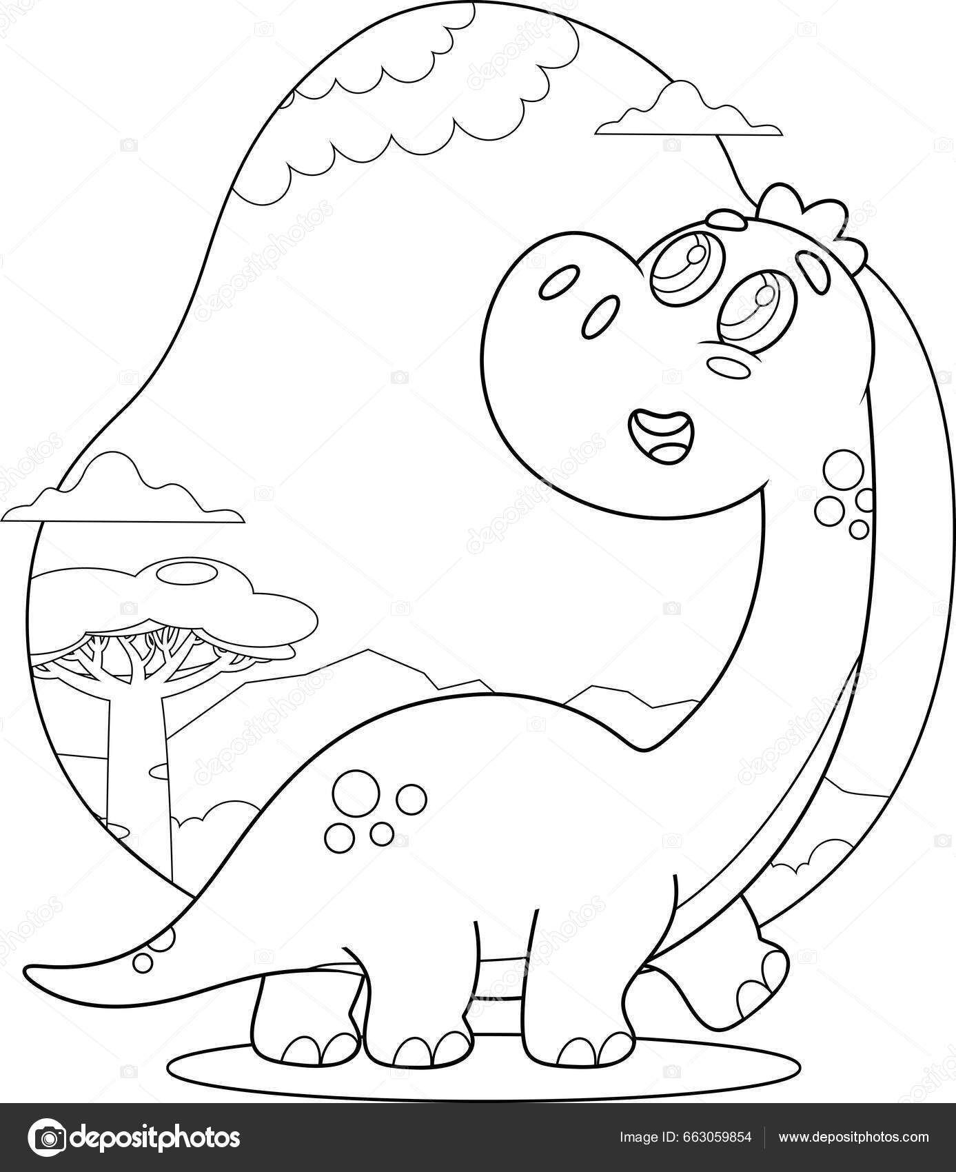 Dinossauro Desenhado Mão Dinossauro Bonito Dinossauro Dos Desenhos