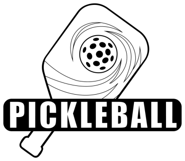Şeffaf arkaplanda pickleball logosu