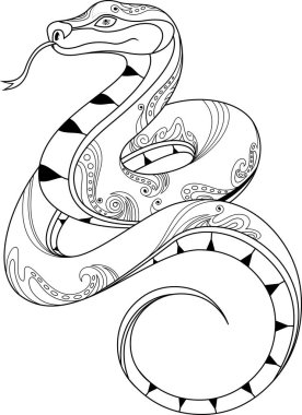 Beyaz arka planda mutlu Çin Yeni Yılı Kara Yılan