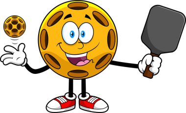 Yankesicilik çizgi film maskotu, beyaz arka planda izole edilmiş el çizimi illüstrasyon