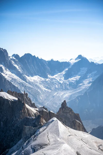 Aiguille Mid Montblanc Chamonix France — ストック写真