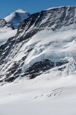 Avrupa 'nın tepesinde, İsviçre' de Junfrau tepesinde Sfenks gözlemevi, Alplerin zirvesi.