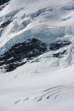Avrupa 'nın tepesinde, İsviçre' de Junfrau tepesinde Sfenks gözlemevi, Alplerin zirvesi.