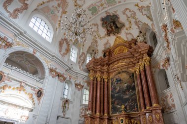 Lucerne, Switzerland - August 2, 2024: The Lucerne Jesuit Church, a Catholic church in Lucerne, Switzerland. clipart