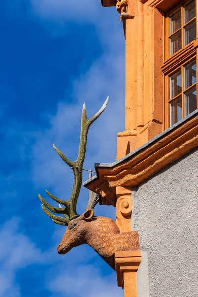 歴史的建造物の詳細 ドイツ ゲルツの歴史的建造物の詳細 — ストック写真