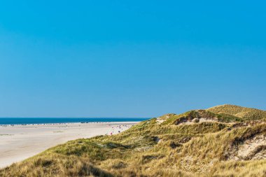 Landscape in the dunes near Norddorf on the North Sea island Amrum, Germany.