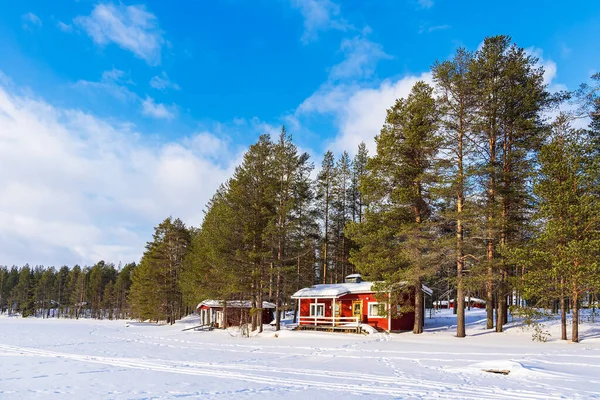 Landscape Snow Wintertime Kuusamo Finland — Stock Photo, Image