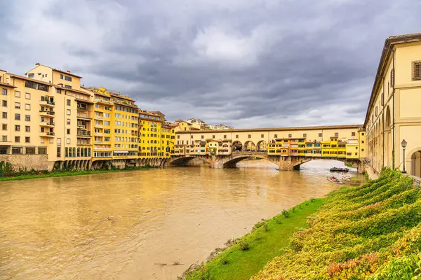 Vue Pont Ponte Vecchio Dans Ville Florence Italie — Photo