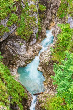 Almanya, Mittenwald yakınlarındaki Leutaschklamm geçidine bakın..