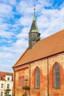 Krakow am kasabasındaki kilisenin manzarası..