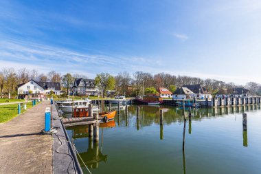 View to the port of Kloster on the island Hiddensee, Germany.