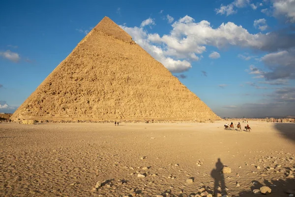 Cairo City Pyramid Khafre Chephren Second Tallest Second Largest Ancient — Fotografia de Stock