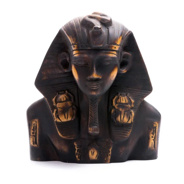 Statue Tutankhamun White Background — Stock Photo, Image
