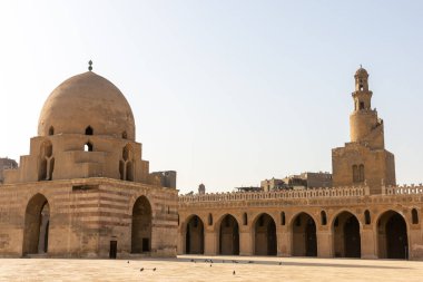 Mosque of Ibn Tulun - one of the oldest mosques in Egypt clipart