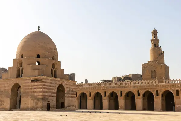 Moskee Van Ibn Tulun Een Van Oudste Moskeeën Egypte Stockfoto