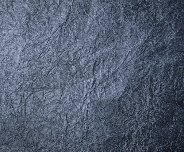Текстурированный Смятый Черный Бумажный Фон Вид Сверху — стоковое фото