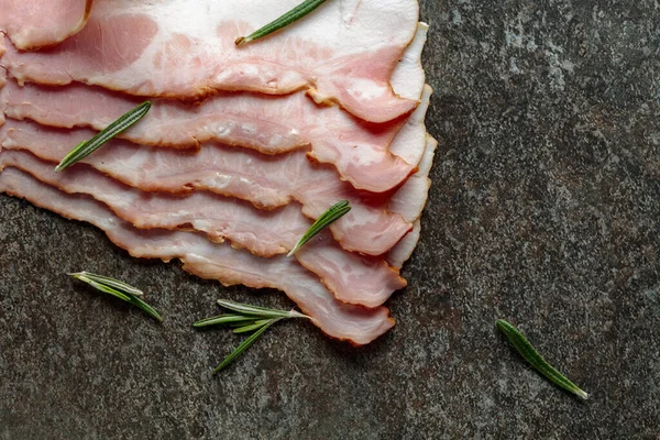 Bacon Rosemary Stone Kitchen Table — Stock Photo, Image