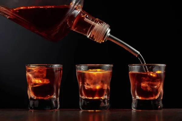 Whisky Hälls Glas Med — Stockfoto