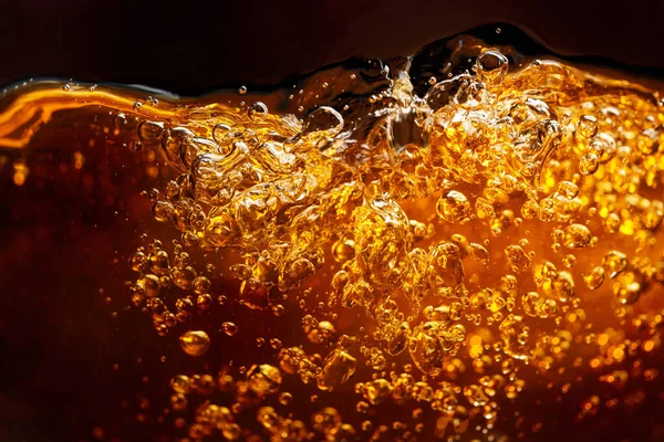Beer Poured Glass Macro Shot Motion — Stock Photo, Image