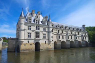 Chenonceau Şatosu, Fransa 'nın Loire Vadisi' nin ünlü kalesi.