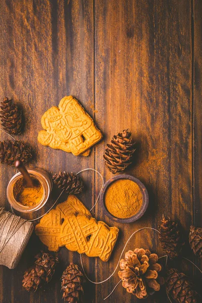 Mieszanka Przypraw Piernikowych Ciasteczek Świąteczne Pieczenie Mieszanina Przypraw — Zdjęcie stockowe