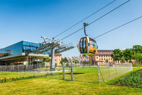 Mannheim Germany May 2023 Ropeway Connecting Parks Federal Horticulture Garden — Stock Photo, Image