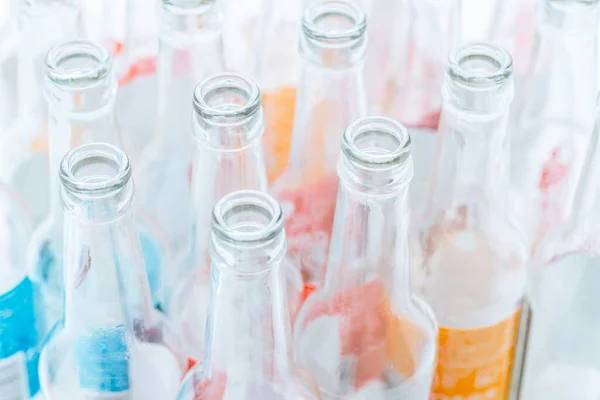 Пустые Стеклянные Бутылки Переработки — стоковое фото