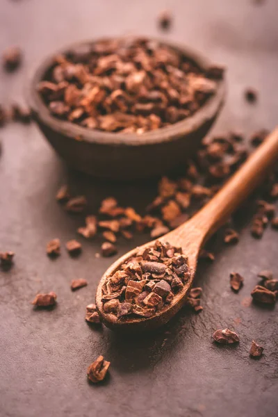 Bio Kakaofedern Kleiner Schüssel — Stockfoto